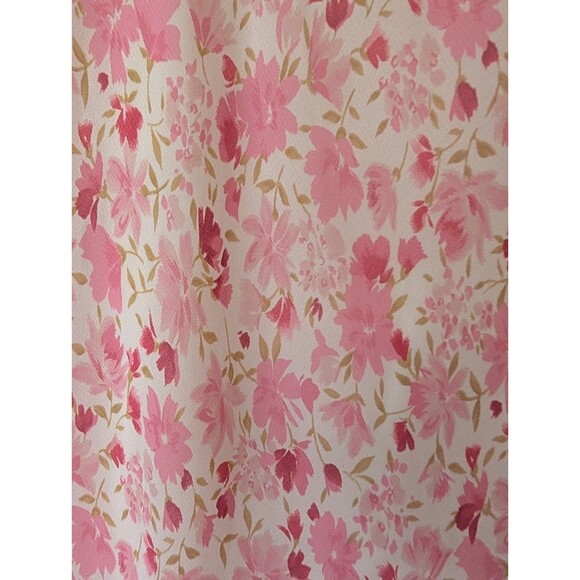 Dressbarn Women's Size 14 Muted Rose Floral Midi Wedding Cottagecore Summer - Picture 4 of 8